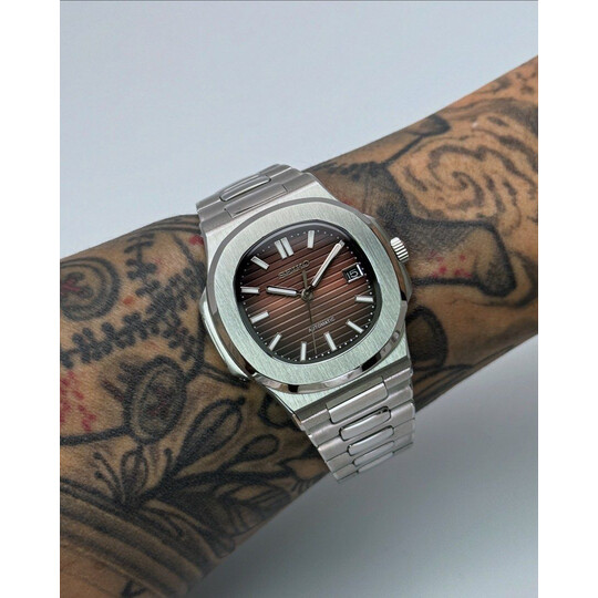 Custom Seiko Mod • Brown Vignette Nautilus • 40mm